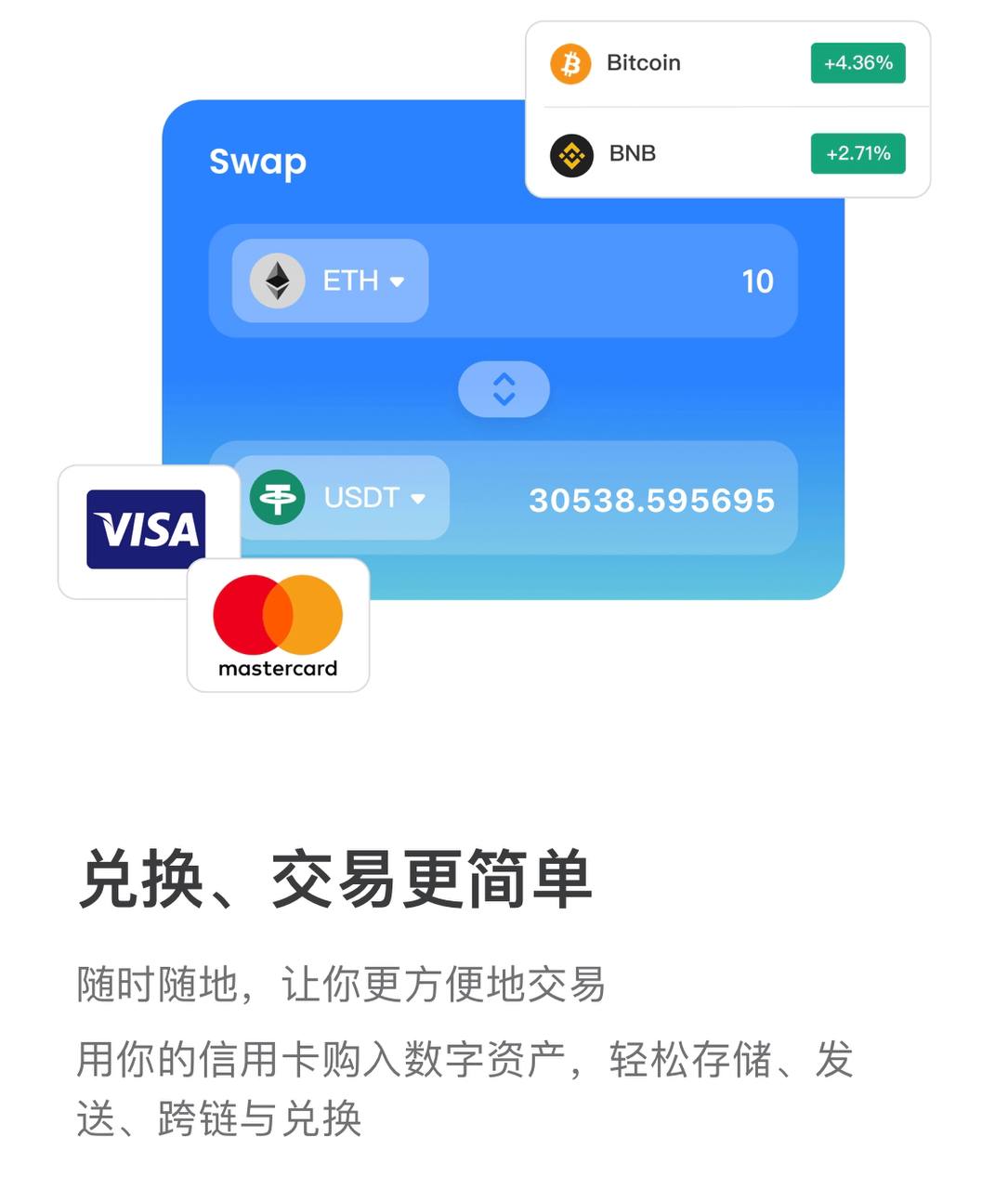 兑换、交易更简单